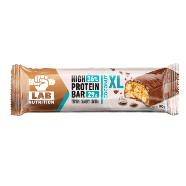 Протеинов бар с кокос Lab Nutrition XL 80гр.