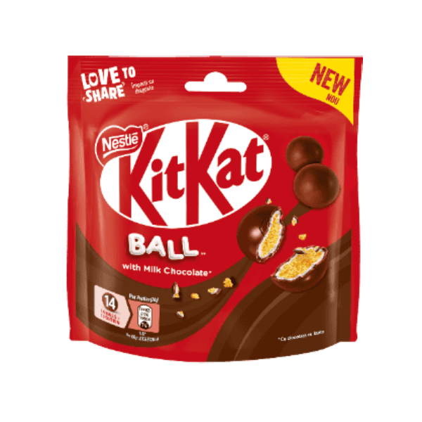 Зърнени топчета млечен шоколад Kit Kat 140гр. - Kit Kat