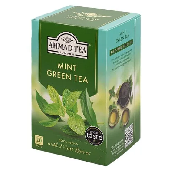 Чай Зелен с мента Ahmad Tea 20бр. 40гр. - Ahmad Tea