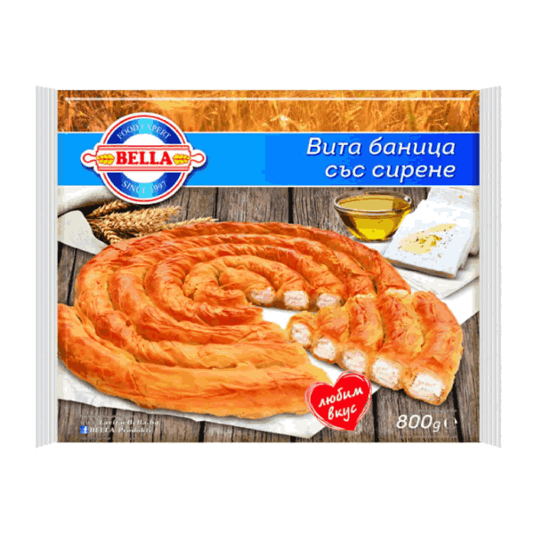 Вита баница със сирене Белла 800гр.