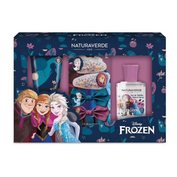Подаръчен комплект Frozen тоалетна вода / пяна за душ / красиви аксесоари за коса