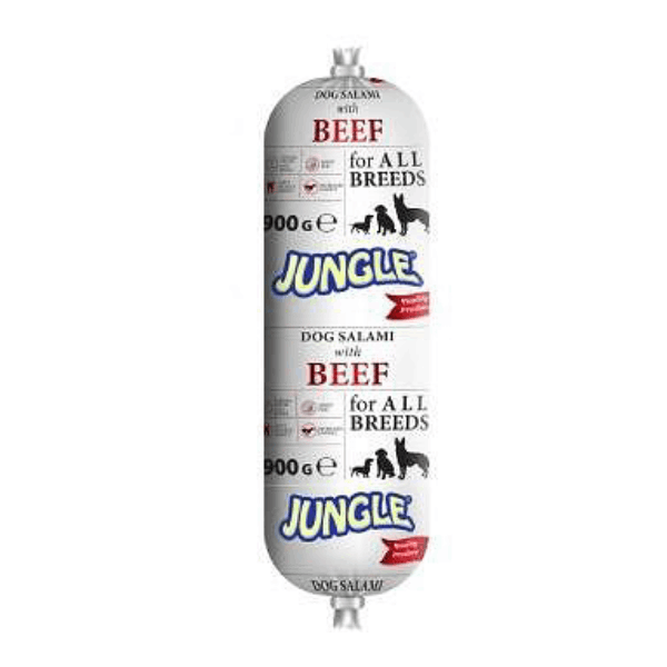 Кучешки салам с телешко Jungle 900гр.