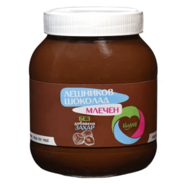 Млечен Лешников шоколад без захар Viki Nuts 750 гр.