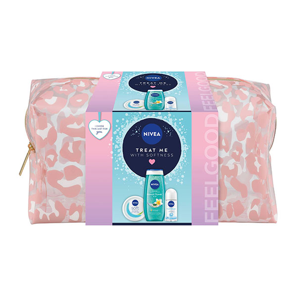 Подаръчен Комплект Nivea Treat me + козметична чантичка