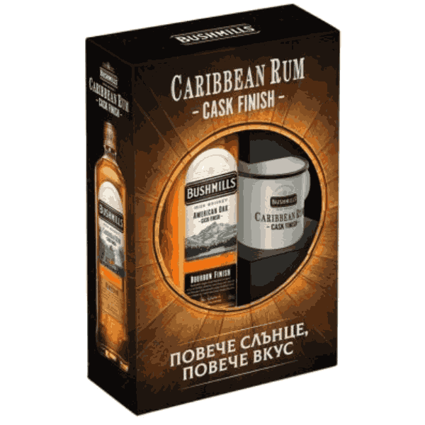 Уиски Bushmills Caribbean Rum 700мл. + чаша