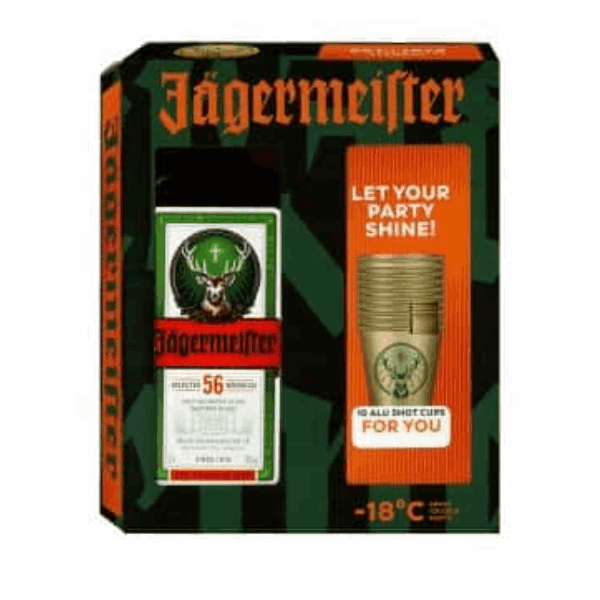 Ликьор Jagermeister 700мл. + 10бр. чаши за шот