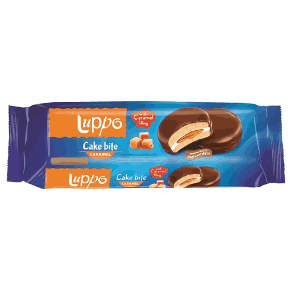 Бисквити Luppo сандвич карамел 182гр.