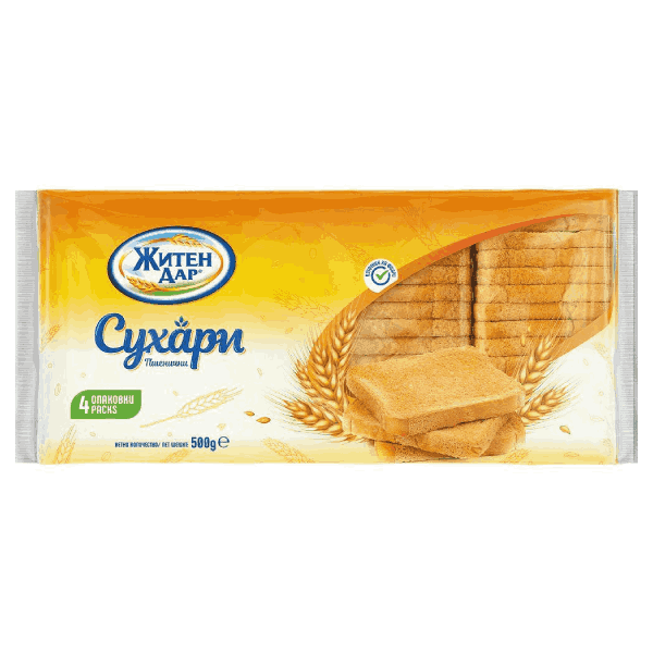 Сухари пшенични Житен Дар 500гр.