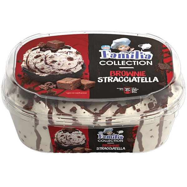 Сладолед Familia Collection Brownie Stracciatella Nestle 487гр. - Familia (сладолед)