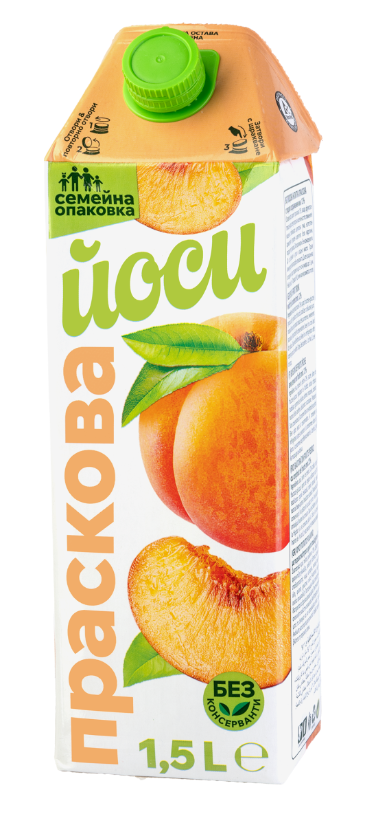 Плодова напитка Йоси праскова 1,5л.