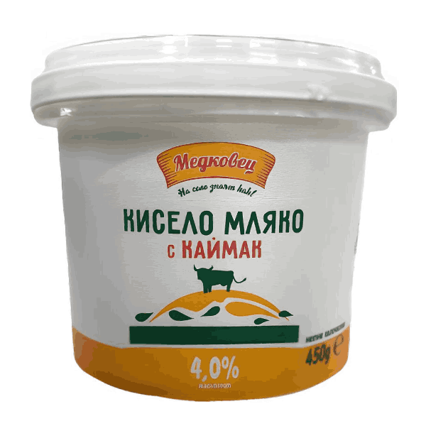 Кисело мляко Медковец 4% 450гр.