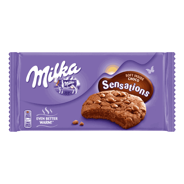Бисквити Milka Sensatione cookie choco soft - меки 156гр.