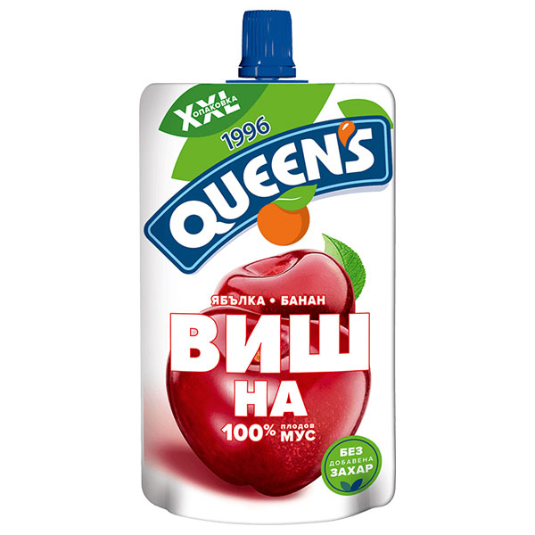 Плодов мус Вишна Queen's 200гр.