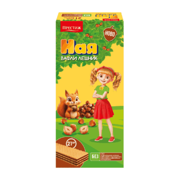 Вафли Ная лешник 21бр./450гр.
