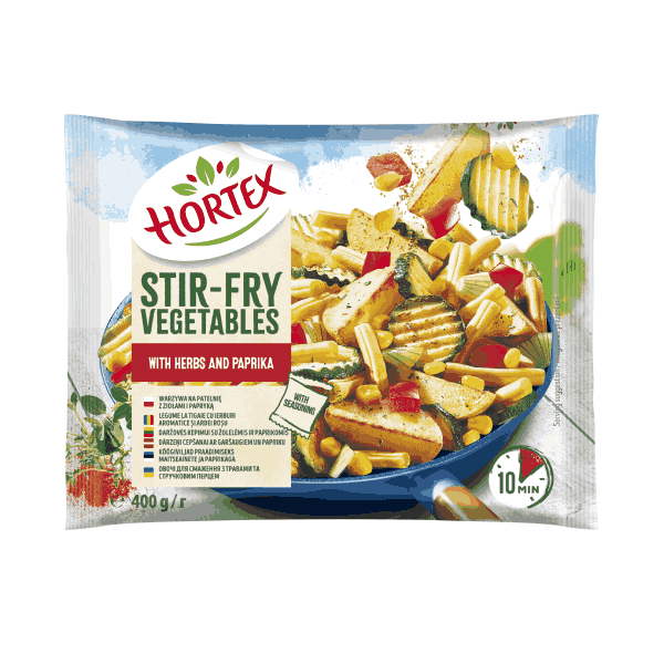 Замразени зеленчуци с картофки,билки и паприка Hortex 400гр.