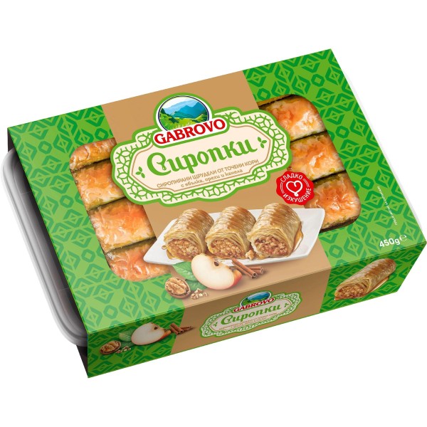 Сиропиран щрудел с ябълки Габрово 450гр.