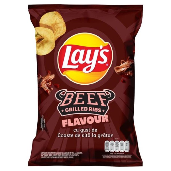 Чипс Lay's гриловани телешки ребра 125гр.