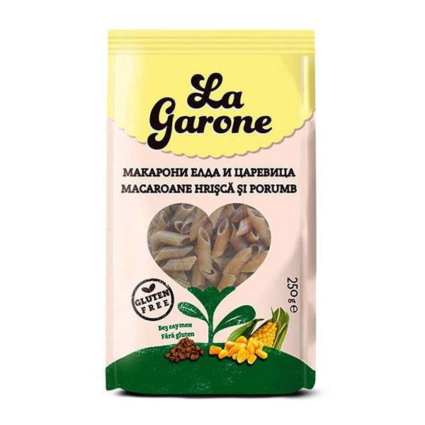 Макарони елда и ориз La Garone 250гр.