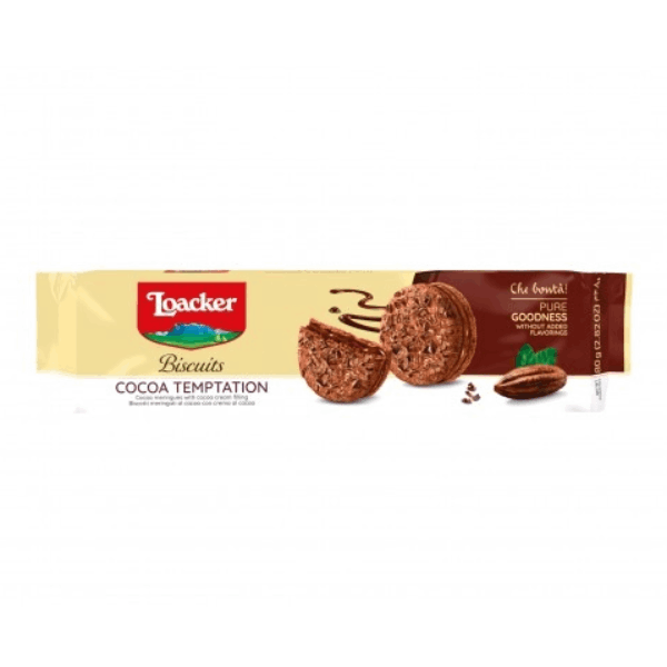 Бисквити Loacker с какаов крем 80гр.