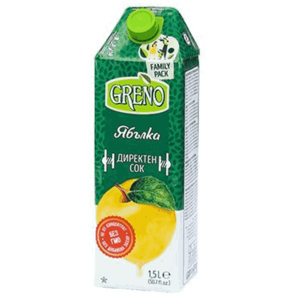 Сок ябълка Greno 1,5л. - Greno