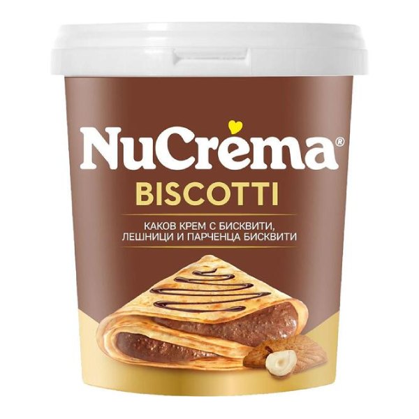 Какаов крем Biscotti NuCrema 380гр.
