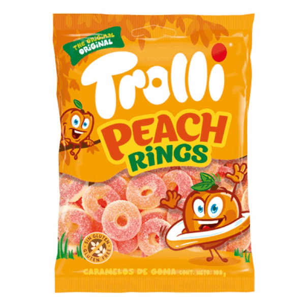 Trolli прасковени кръгчета 100гр.