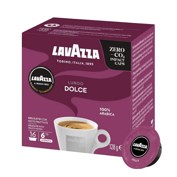 Кафе Lavazza A Modo Mio Lungo Dolce капсули 16бр.