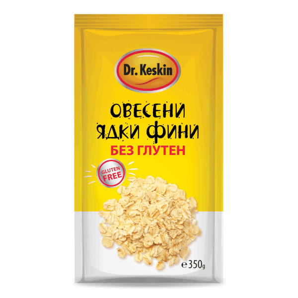 Овесени ядки фини без глутен Dr.Keskin 350гр.