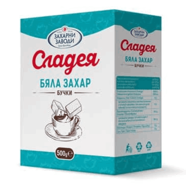 Захар бяла на бучки Сладея 500гр.