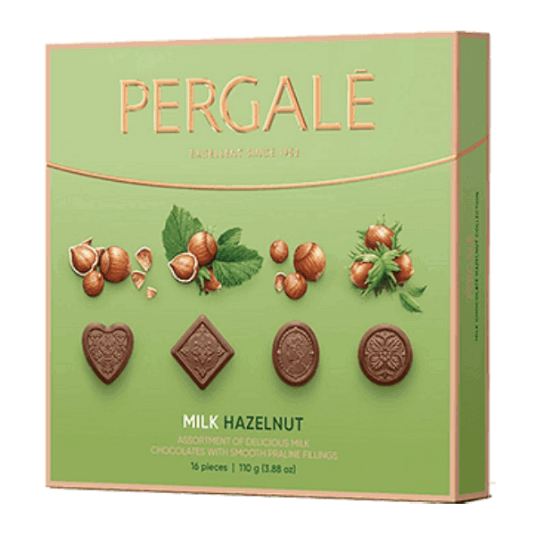 Бонбони Pergale мляко и лешник 110гр.