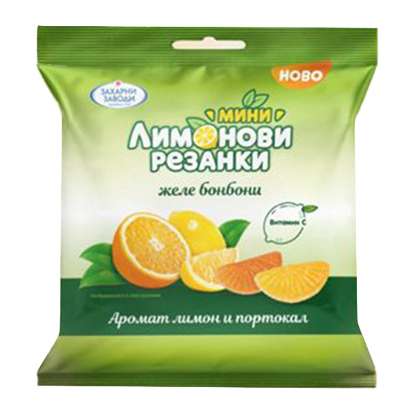 Мини Лимонови резанки 80гр. - Захарни Заводи
