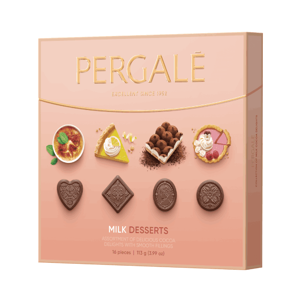Бонбони Pergale Milk Desserts 113гр./16бр.