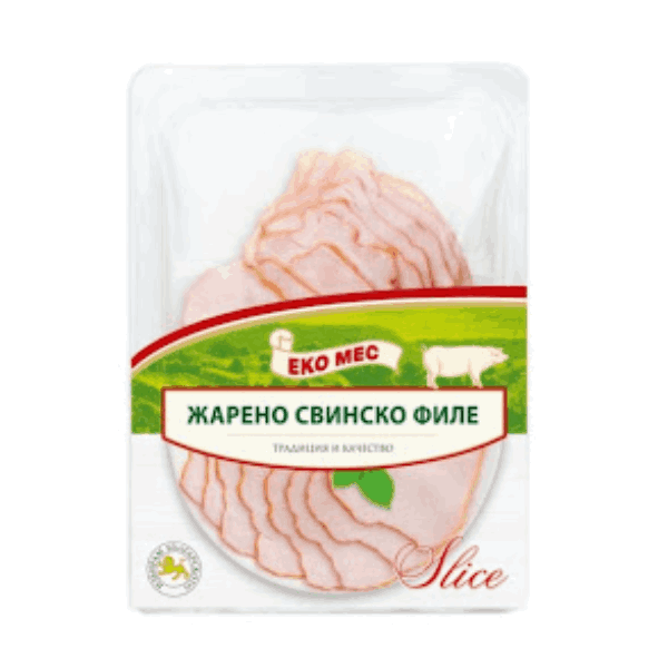 Жарено свинско филе Еко Мес слайс 130гр. - Еко Мес