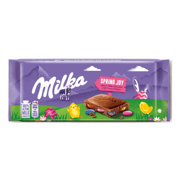 Шоколад Milka пролетна радост 90гр.