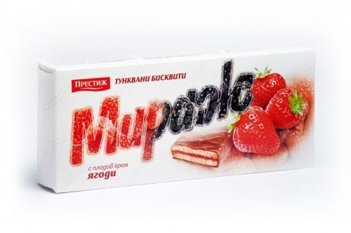 Бисквити Мираж ягода Престиж 200гр.