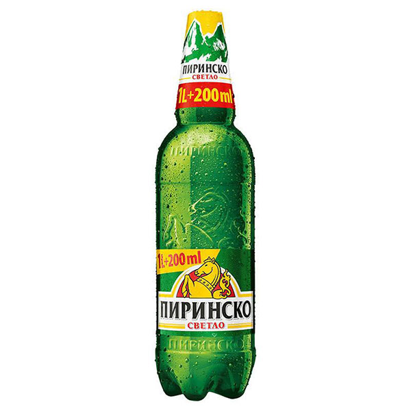 Бира Пиринско светло 1,2л. - Пиринско