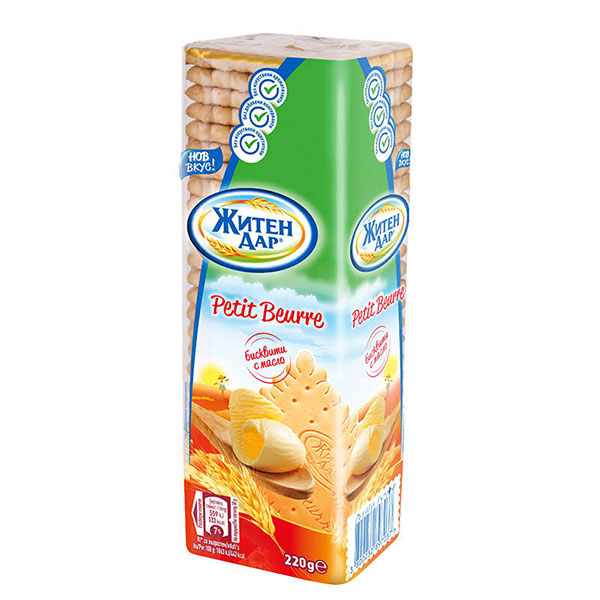 Бисквити с масло Petit Beurre Житен дар 220гр. - Житен дар