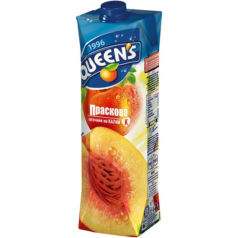 Нектар от праскова Queens 1л.