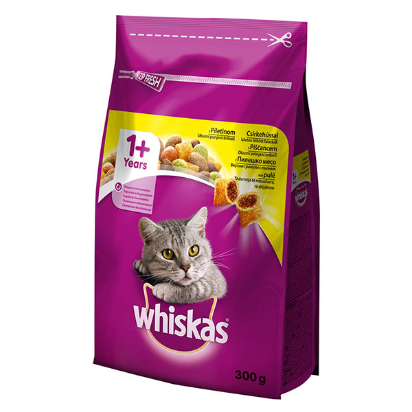 Whiskas dry с пилешко месо 300гр
