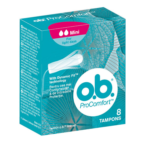 Дамски тампони O.B. mini 8бр.