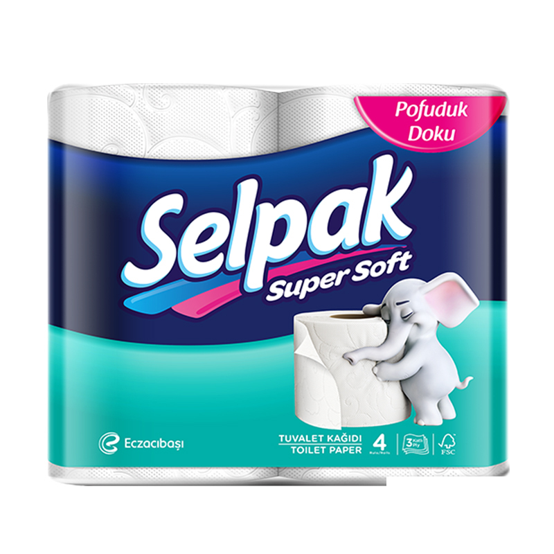 Тоалетна хартия Selpak 4бр.