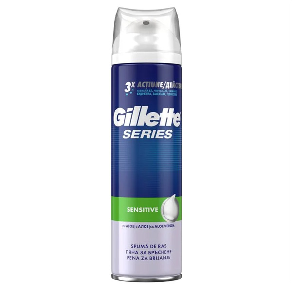 Пяна за бръснене Gillette Series Sensitive 250мл.