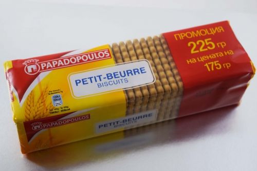 Бисквити Papadopoulos petit-beurre 225гр. - Papadopoulos