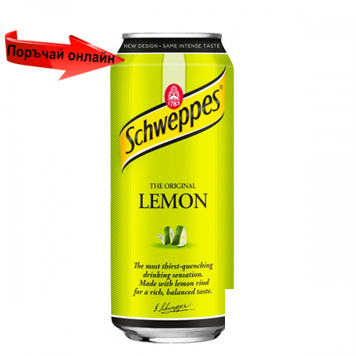 Schweppes лимон кен 330мл.