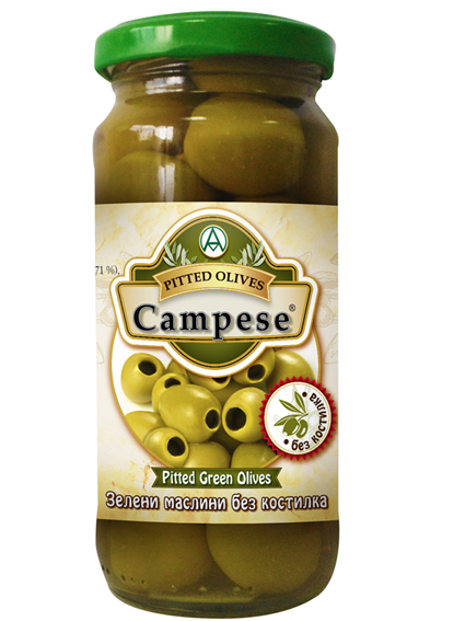 Зелени маслини без костилка Campese 235гр.