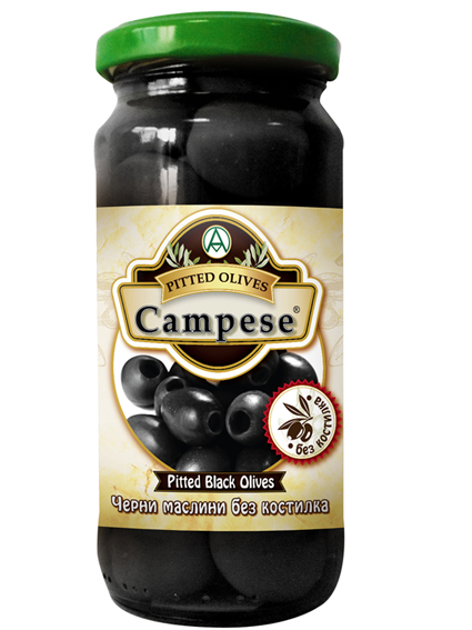 Черни маслини без костилка Campese 235гр. - Campese