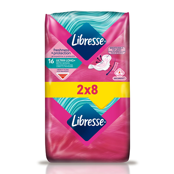 Дамски превръзки Libresse ultra long+ 16бр.