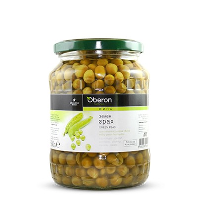 Зелен грах Оберон 680 гр. буркан - Oberon
