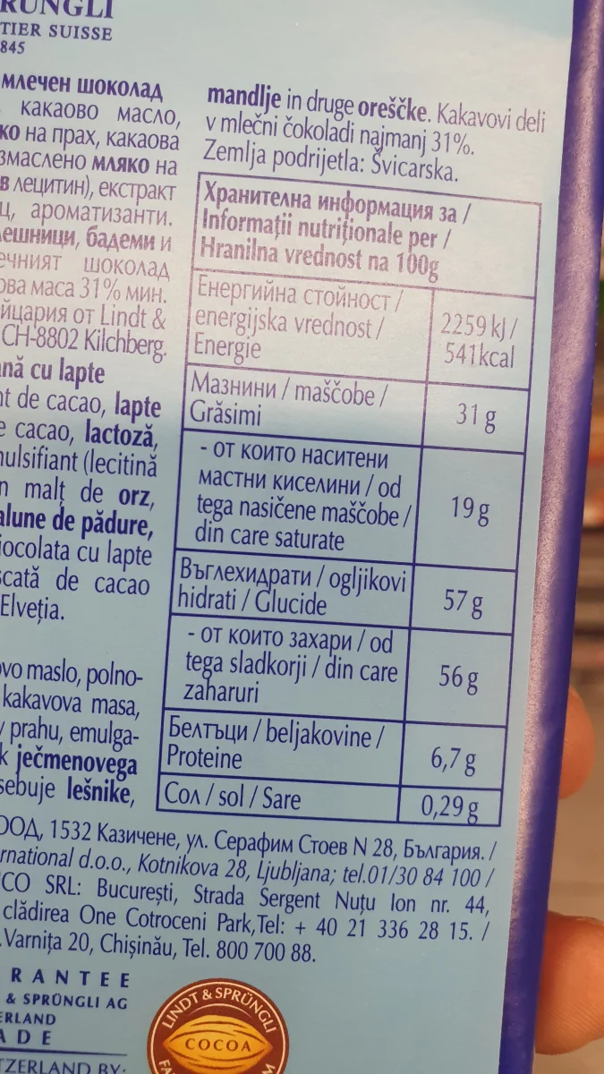 Swiss Milk Chocolate Classic - Lindt