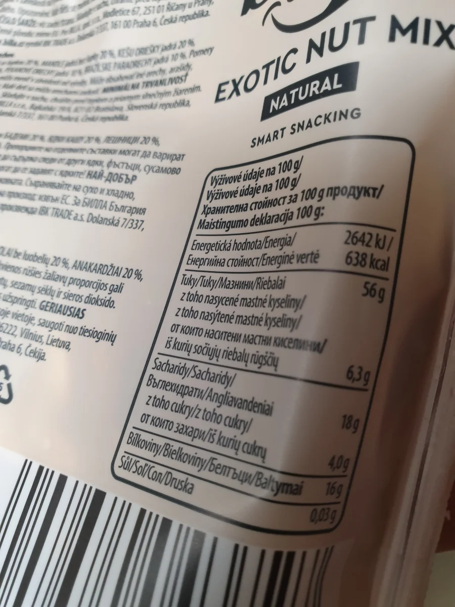 Екзотична смес от ядки Nice Bites / Nice Bites Exotic Nut Mix - Nice Bites